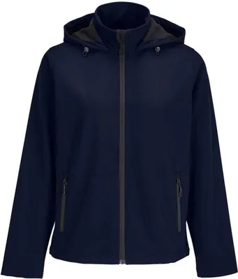 Produktbild von SOLS - "Race" Softshelljacke mit Kapuze für Damen PC7754 (L) (Dunkelblau)