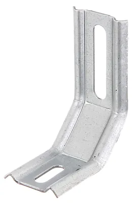 Zdjęcie produktu dla Alberts 863135 Kątownik regulowany, dwa kątowniki 45°, tłoczony, z otworem podłużnym, ocynkowany metodą Sendzimira, 35 x 30 x 50 mm, zestaw 50 sztuk