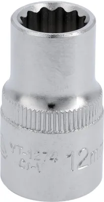 Produktbild von Yato 12-Kant-Steckschlüssel 1/2"" Kurz 12Mm