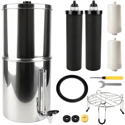 Produktbild von Schwerkraft Wasserfiltersystem 11L aus Edelstahl