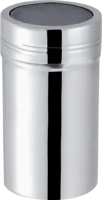Produktbild von Edelstahl-Pulverstreuer - Schokoladenschüttelbecher - Staubtuch - Kaffee Kakaopulver - feines Sieb - Zucker Salz - Kakaopulver - Kaffee Streuer - Sieb - Zuhause backen - Kochen (L)