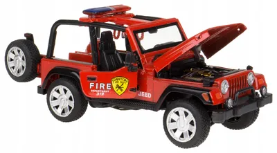 Produktbild von Hipo Jeep Feuerwehr Metall mit Licht & Sound 1:30