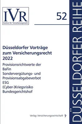 Produktbild von Düsseldorfer Vorträge zum Versicherungsrecht 2022