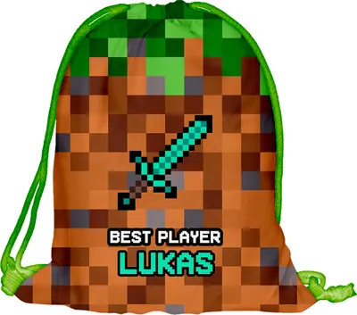 Produktbild von Kinder Turnbeutel mit Namen Beutel Fullprint Tasche Gymsac Jutebeutel Print Bag Fitness Junge Mädchen Best Player Bester Spieler Gamer [010]