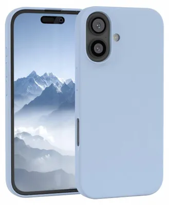 Produktbild von EAZY CASE Silikonhülle für Apple iPhone 16 Silikon Backcover Schutz in Blau