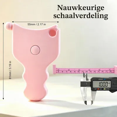 Produktbild von Körperumfangmessband Maßband Körpermaßband - 150 cm - Einhandbedienung - Kompakt - Für Bizeps, Unterarm, Oberschenkel und Wade