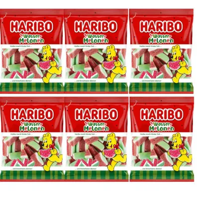 Produktbild von Wassermelonen-Gummibärchen 160 g – Haribo – 6er-Pack