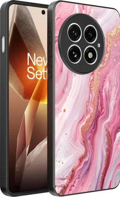 Produktbild von Smartphonica Telefon Fall geeignet für OnePlus 13 mit Marmor-Druck - TPU zurück Abdeckung Fall Marmor-Design - Rosa
