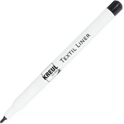 Obrázok produktu pre KREUL textilný popisovač čierny 1,0 - 2,0 mm, 1 ks.
