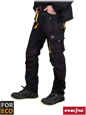 Produktbild von REIS Herren Foreco-t Work Utility Pants Herstellernummer: BY (schwarz und gelb), Größe: 50