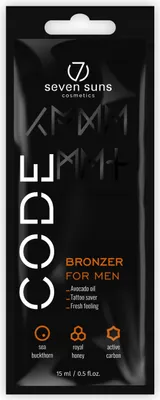 Immagine prodotto di 7suns Code Bronzer per uomo 15ml