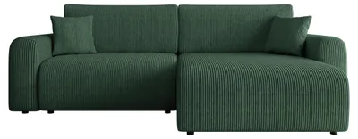 Produktbild von MIRJAN24 Ecksofa Floryn L Cord, Polsterecke, L-Form Schlafsofa, Eckcouch mit Bettkasten (Farbe: Poso 14)