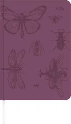 Produktbild von Lady Journal Grande Deluxe Purple 2026 - Taschen-Kalender A5 (15x21 cm) - Tucson Einband - mit Motivprägung - Weekly - 128 Seiten - Alpha Edition