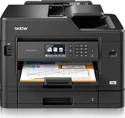Produktbild von Brother MFC-J5730DW, Tintenstrahl, Farbdruck, 1200 x 4800 DPI, A3, Direktdruck, Schwarz
