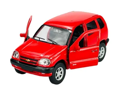 Produktbild von Welly 2003 Chevrolet Niva Rot 1:34-1:39 Die Cast Metall Modell Neu im Kasten 42379