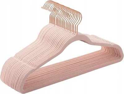 Produktbild von Songmics Velour Kleiderbügel Antirutsch Rosa 20 Stück