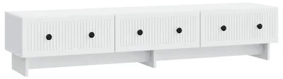 Produktbild von vidaXL TV-Schränk mit Schubladen Weiß 147 x 34,5 x 30 cm Holzwerkstoff