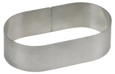 Produktbild von Tortenring - oval - Aluminium 180x105x50mm
