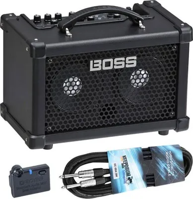 Zdjęcie produktu dla Wzmacniacz basowy Boss Dual Cube Bass LX z BT-Dual i kablem