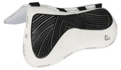 Produktbild von Acavallo Mf Hps Cw-fs Gel Grip Suede Halfpad Weiß Full Weiß Full