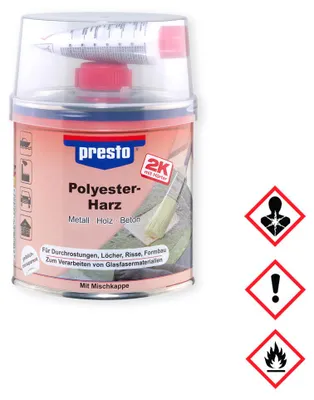 Obrázek produktu pro Presto polyesterová pryskyřice Snadné zpracování Dobrá přilnavost 250ml