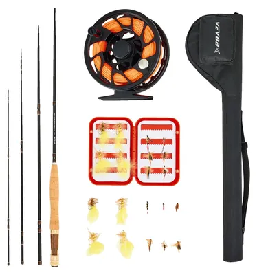 Zdjęcie produktu dla Zestaw Wędkarski Vevor Fly Fishing Combo Wędka Im7 Carbon Kołowrotek