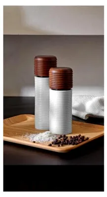 Produktbild von Pfeffer- und Salzmühle in Weiß, 15 cm
