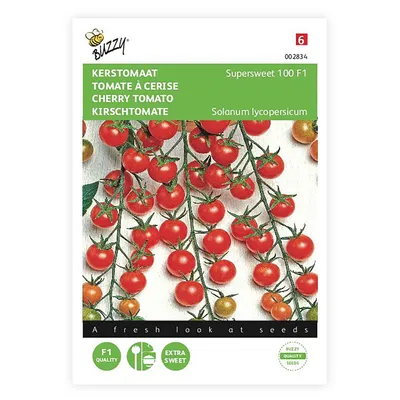Produktbild von Kirschtomate Supersweet 100 F1 | Kirschtomatensamen von Buzzy Seeds