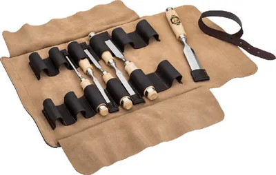 Produktbild von Kirschen Stechbeitelsatz in Ledertasche, 6-tlg.