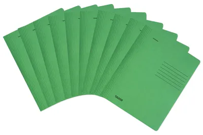 Image de Dossier de classement rapide 26001280 A4 carton vert foncé paquet de 10 pièces