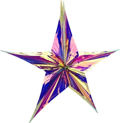 Produktbild von Stern mit rosa Regenbogeneffekt 40 cm