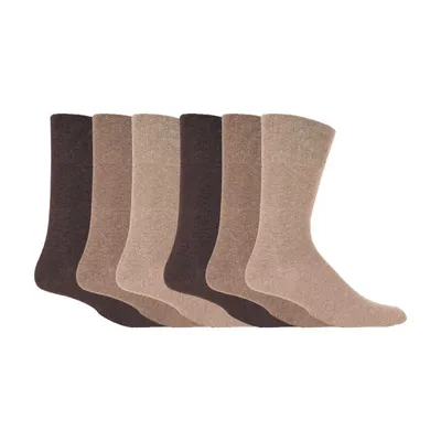 Produktbild von IOMI - 6er Pack Herren Baumwolle Socken Ohne Gummi | Diabetikersocken Extra Weit