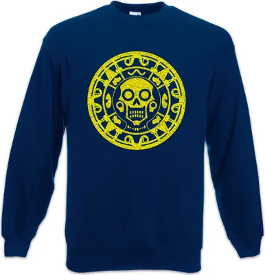 Produktbild von Urban Backwoods Aztec Skull Symbol, Sweatshirt, Farbe: Navy, Größe: M