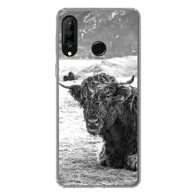 Produktbild von MuchoWow® Handyhülle Schutzhülle Hülle für Huawei P30 Lite Schottischer Highlander - Berg - Tiere Silikon Softcase Handy Hülle - Handyhülle