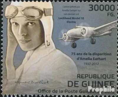 Produktbild von Briefmarken Guinea 2012 Mi 9235 (kompl. Ausgabe) postfrisch Verschwinden von Amelia Earhart