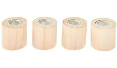 Produktbild von Mini Kerzenhalter Zylinder, 3 x 3 x 3 cm, 4 Stück,100%
