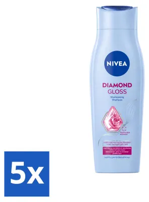 Produktbild von 5 x NIVEA Diamond Gloss Shampoo - 250 ml - Vorteilspackung - 5 Stücke