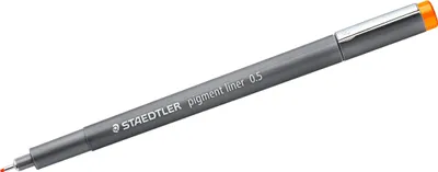 Produktbild von Pigment liner 0,5mm orange Packung mit 10 Stück