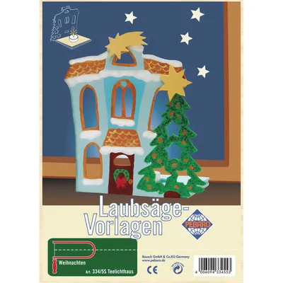Produktbild von PEBARO Laubsägevorlage Teelichthaus