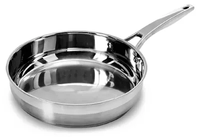 Edelstahl-Bratpfanne 28 cm, PFAS-frei, für Induktion & Ofen