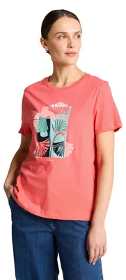 Produktbild von TOM TAILOR Damen T-Shirt Rundhalsausschnitt Regular Fit kurzärmlig mit Print