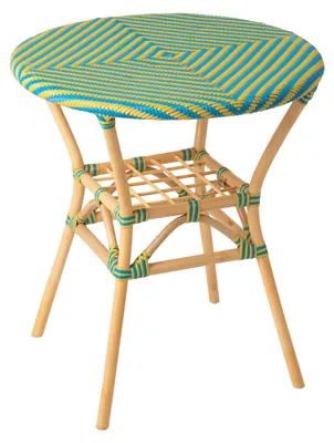 Produktbild von Runder Gartentisch aus geflochtenem Rattan