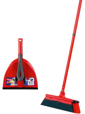 Produktbild von Vileda DuActiva Besen Eco-Verpackung dreiteiligem Stiel 2 in 1 Kehrset Cleaning (19,39)