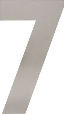 Produktbild von Hausnummer 7 XXL 500x2mm Edelstahl gebürstet