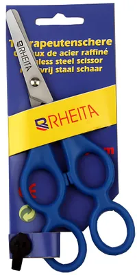 Produktbild von Rheita Therapeutenschere, blauer Griff, 13.5 cm, runde Ausführung