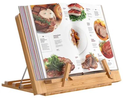 Obrázek produktu pro Omgoods - Nastavitelný stojan na knihy z bambusu