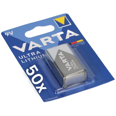 Produktbild von 50x 1er Blister Varta Professional Lithium Batterie 9V-Block