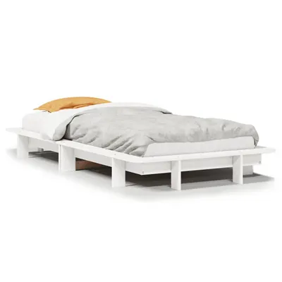 Produktbild von Massivholzbett ohne Matratze Weiß 90x190 cm Kiefernholz