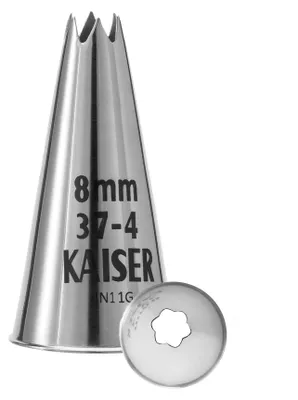 Produktbild von Kaiser Sterntülle 8 mm, Edelstahl, rostfrei, Silber