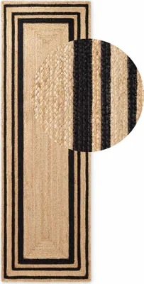 Immagine prodotto di Hanse Home Looma Tappeto in juta Looma Naturale Oro Nero